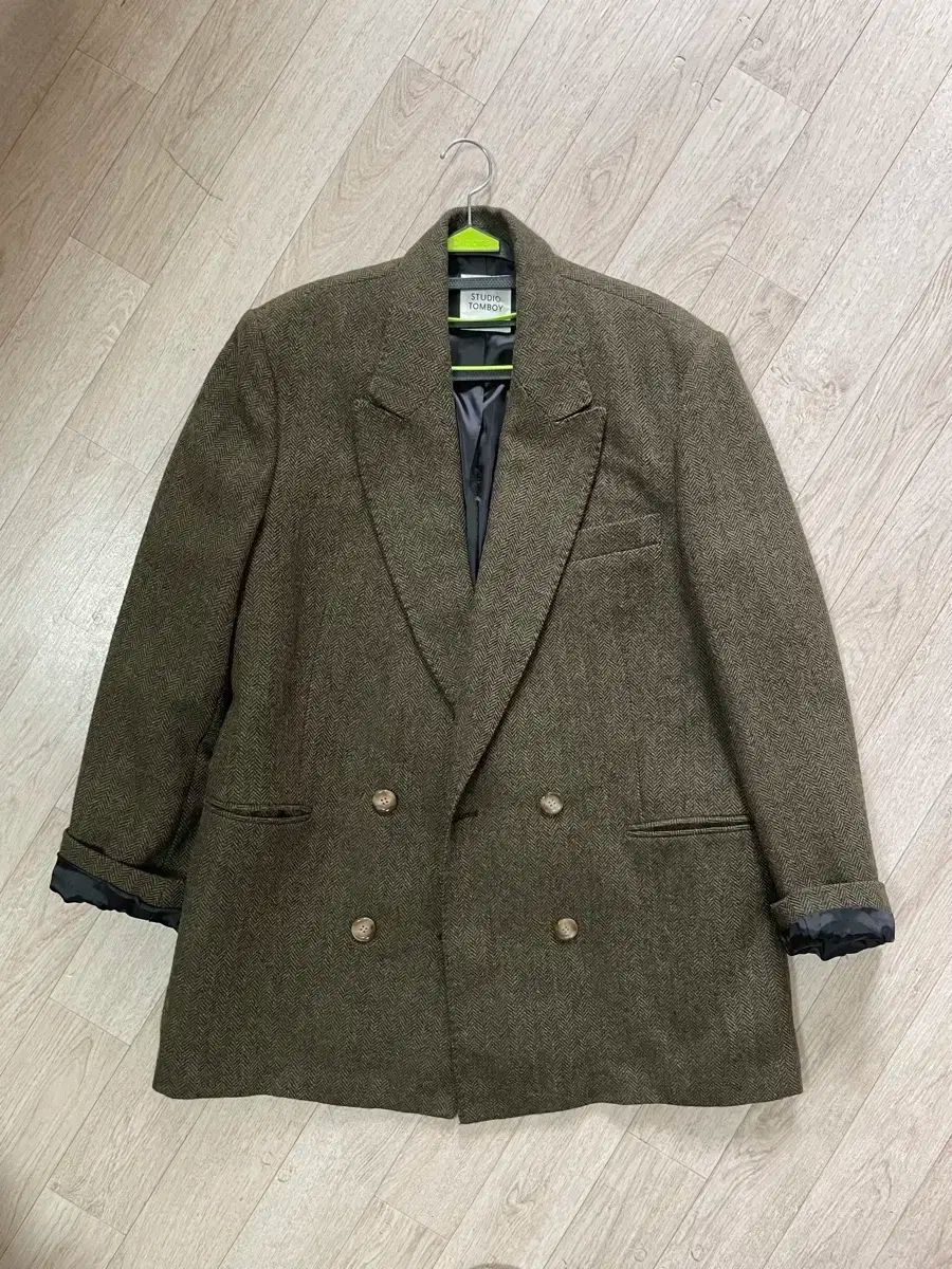 STUDIO TOMBOY スタジオトムボーイ ヘリンボーン ジャケット ハーフコート