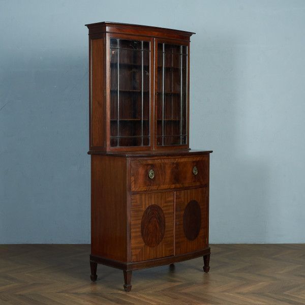 イギリス 家具 ビューロー オーク 本棚 食器棚 ブックケース 【公式通販】