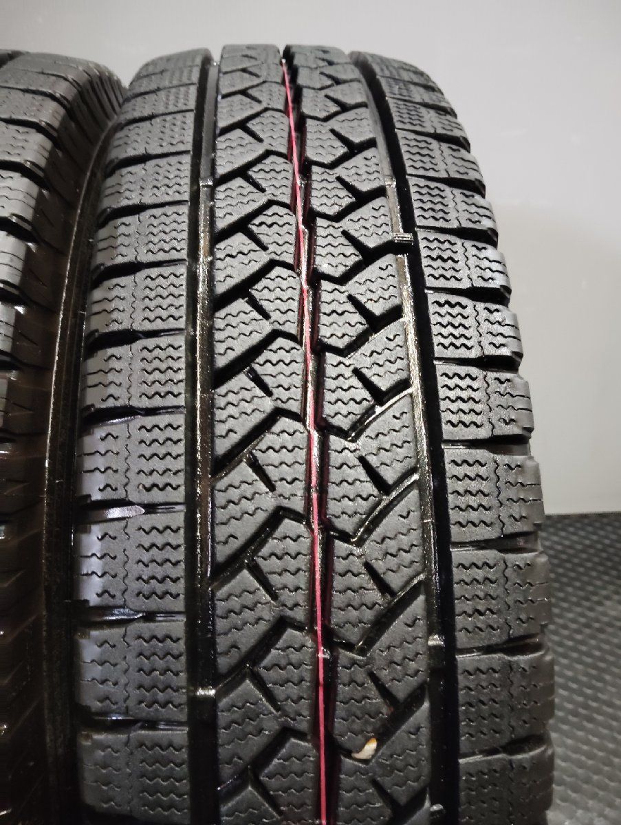 BS BRIDGESTONE BLIZZAK VL1 195/80R15 107/105L LT 15インチ スタッドレス 4本 19年製 バリ溝 ハイエース キャラバン等　(KTL064)