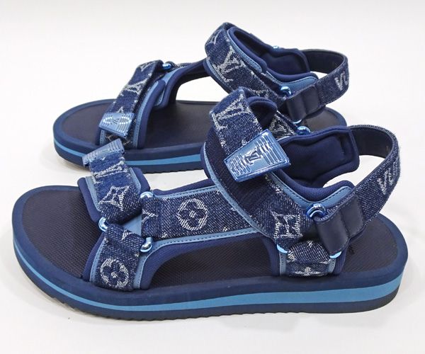 質コニシ】【LouisVuitton/ルイ・ヴィトン】サンダル パナマライン