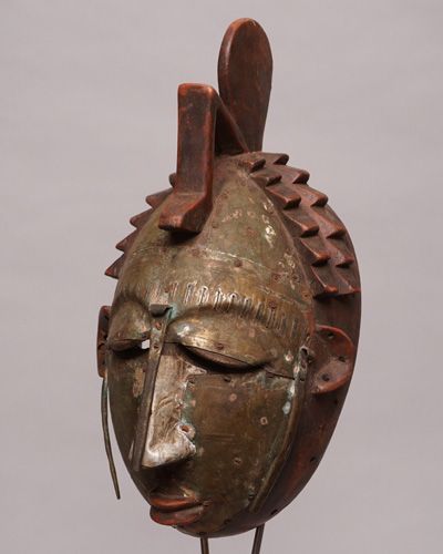 アフリカ　木彫りマスク　バッサ族 アフリカ 木彫りマスク バッサ族