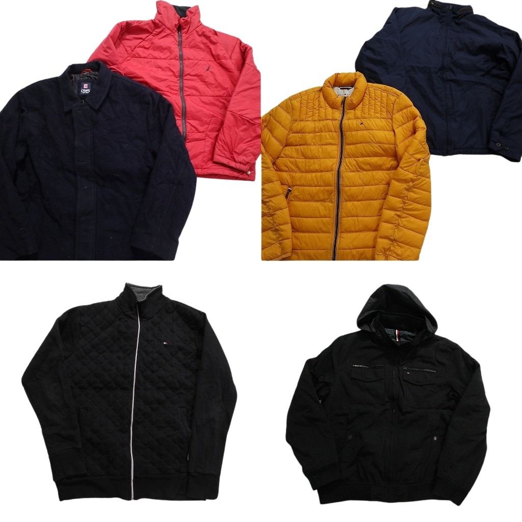 古着卸 まとめ売り ブランドMIX ヘビー ジャケット 6枚セット (メンズ XL ) ノーティカ トミーヒルフィガー チャップス MW4283