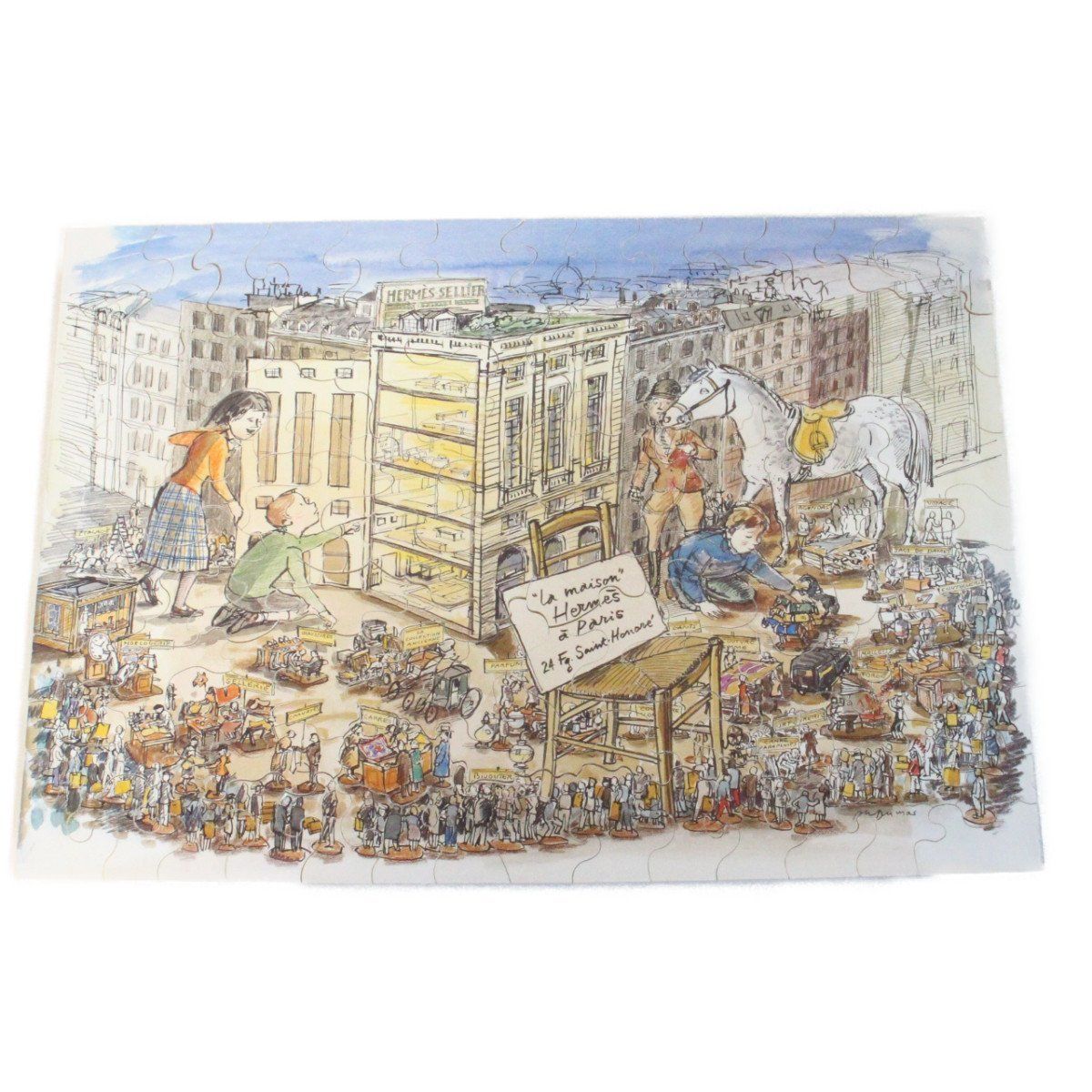 HERMES エルメス ウッドパズル ラ・メゾン・デュ・24・フォーブル 106ピース【いおき質店】