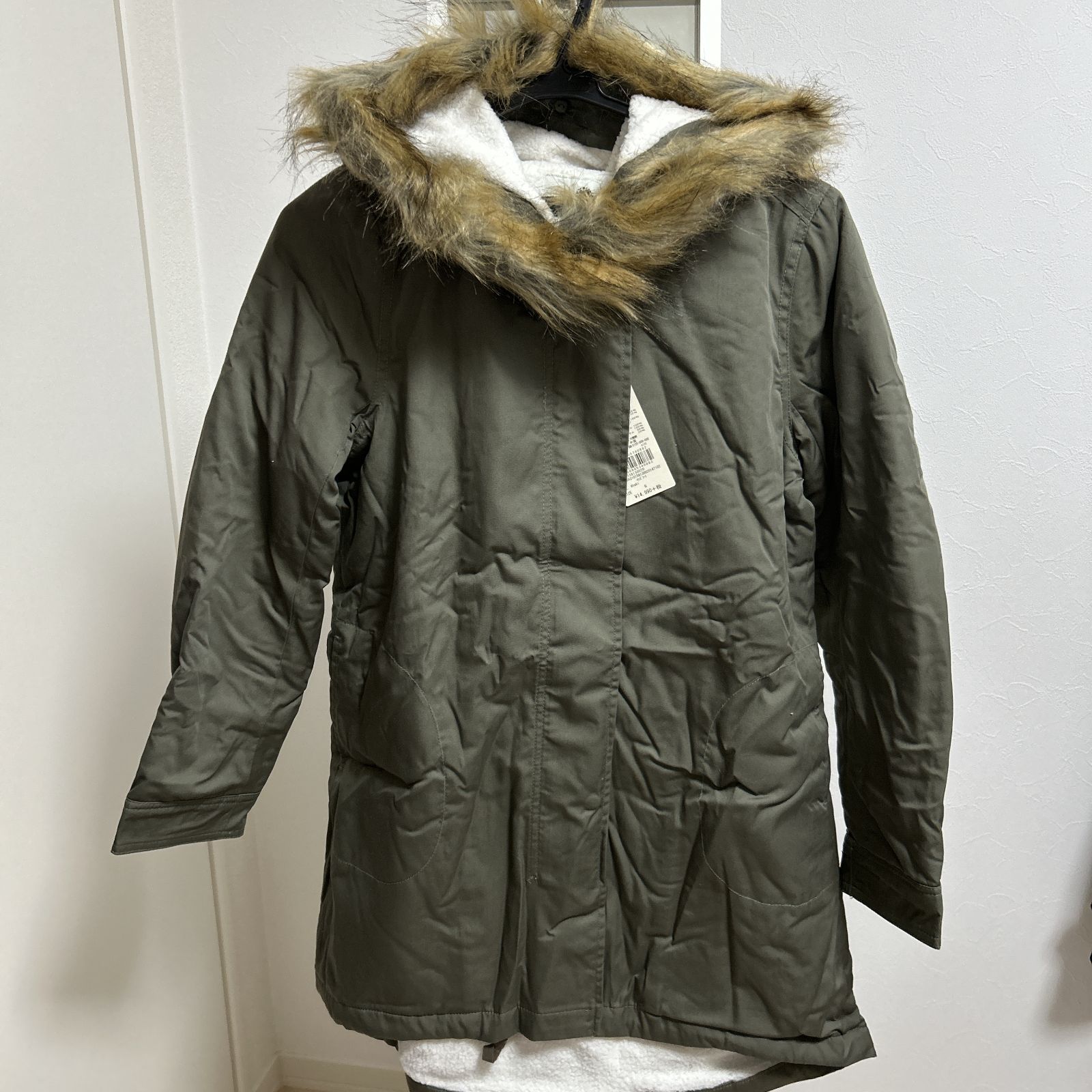 新品　タグ付き　モッズコート　Sサイズ　ファー取り外し可能