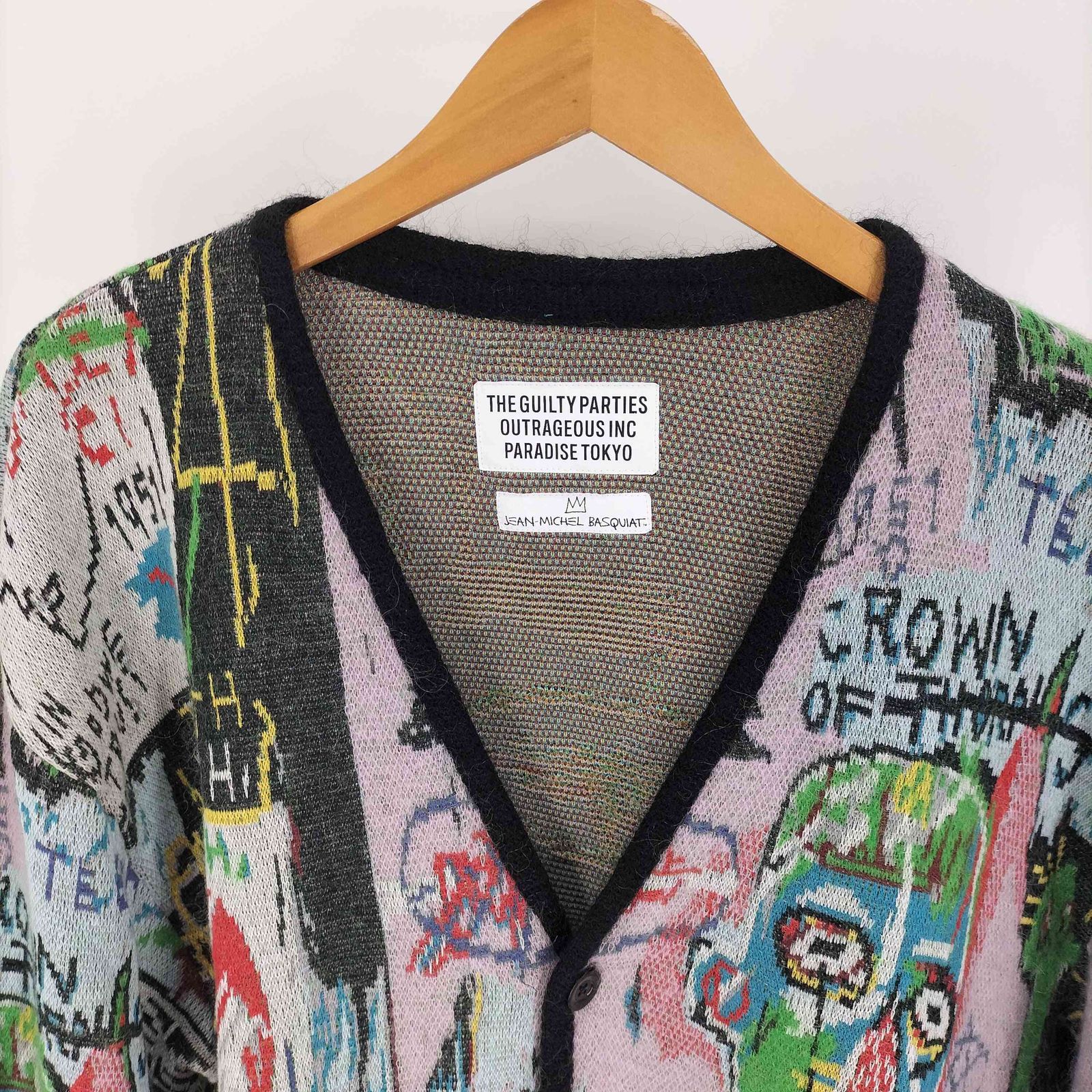 ワコマリア WACKO MARIA 22AW CARDIGAN TYPE3 マルチカラー モヘヤ