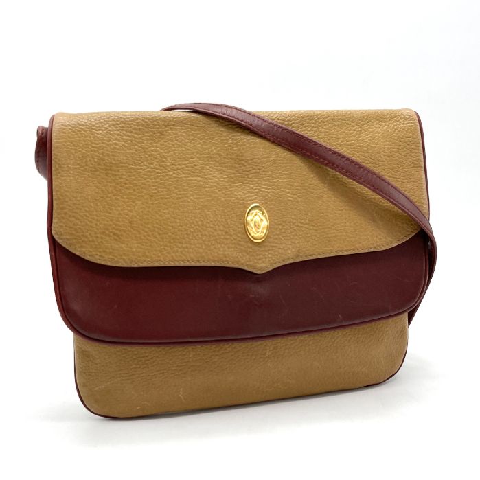 Cartier カルティエ マスト バイ レザー ショルダー バッグ eY0942A