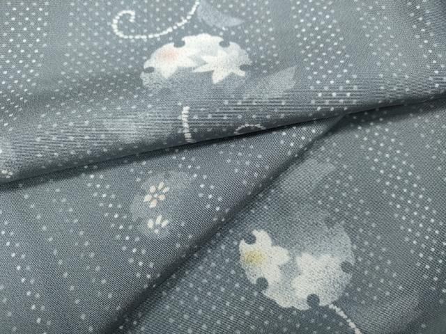 平和屋着物○上質な小紋 雪輪蔦の葉花間道 正絹 逸品 CAAY5179ut