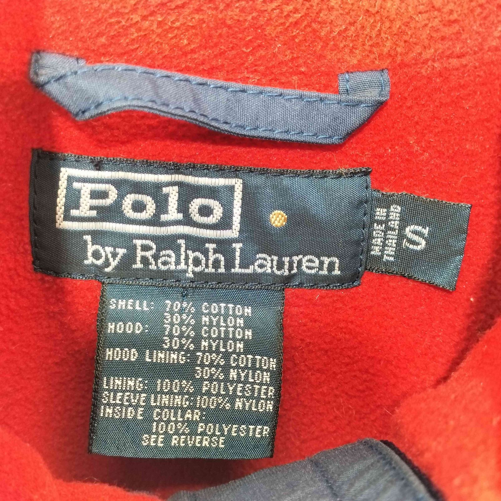 ポロバイラルフローレン Polo by RALPH LAUREN 90S コットンナイロン セーリングジャケット フリースライニング A-2シルエット  メンズ JPN：S - メルカリ