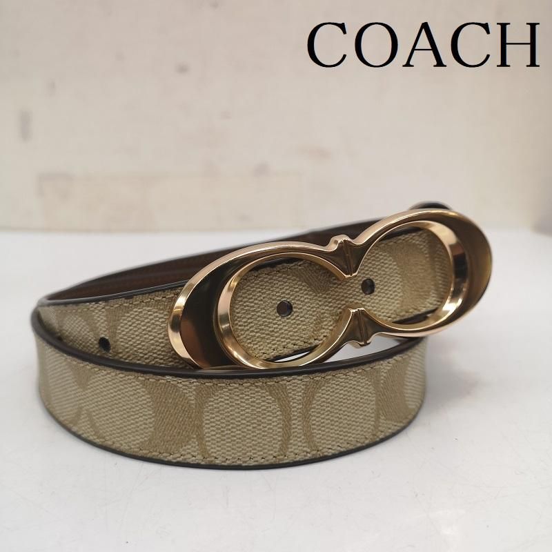 COACH ベルト 公式】コーチアウトレット | シグネチャー バックル ベルト 25MM