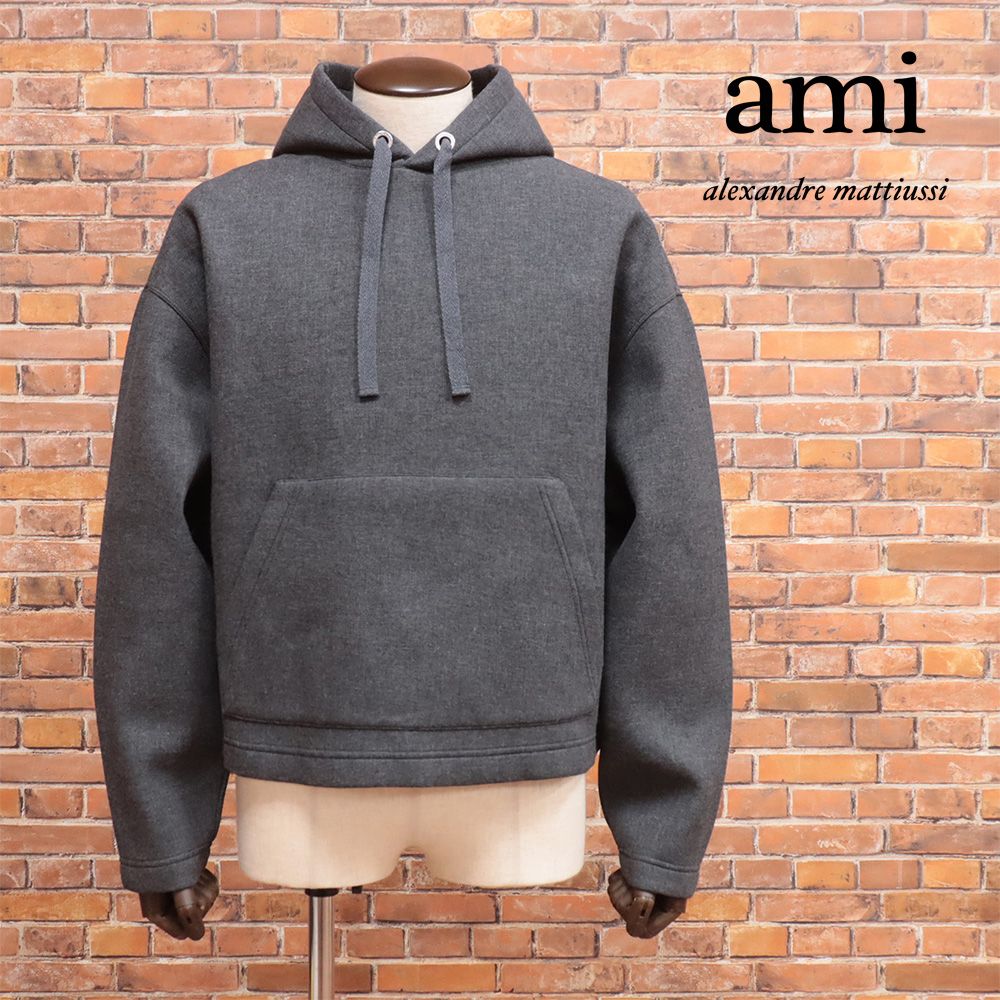 (アミ) AMI パーカー HSW218 750 24秋冬/AMI PARIS/Lサイズ/パーカー HSW218.750 ニット