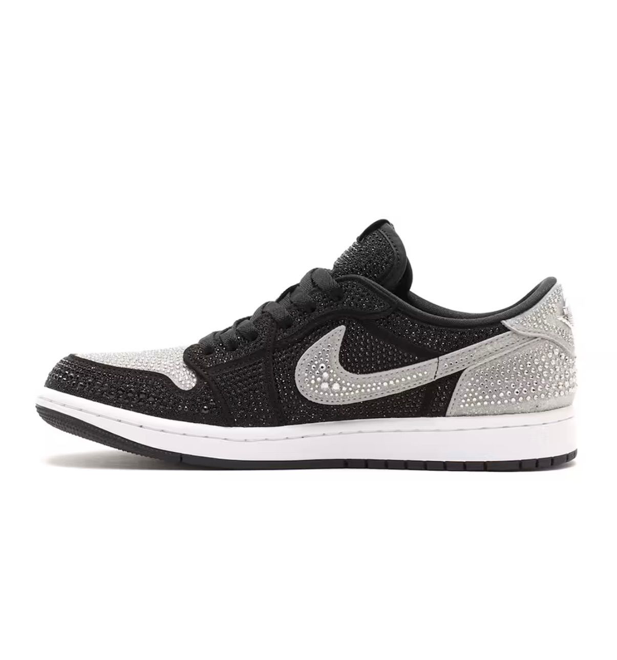 SWAROVSKI × NIKE WMNS AIR JORDAN 1 RETRO LOW OG CRYSTAL SHADOW 