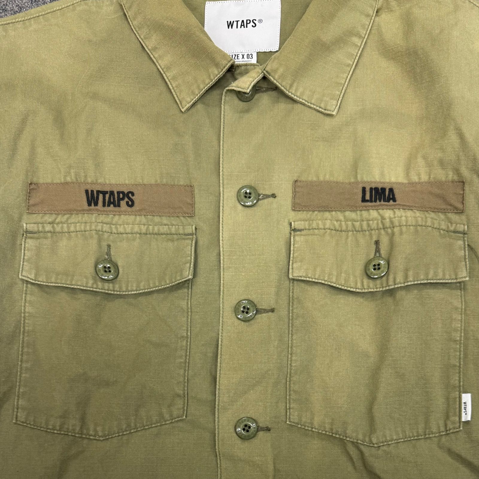 WTAPS 19AW BUDS LS SHIRT COTTON バッツ ミリタリー プリント シャツ