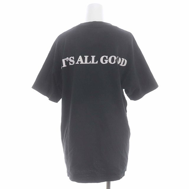 エーピーストゥディオ AP STUDIO アパルトモン × イズム ISM It All Good Tシャツ カットソー 半袖 バックプリント  オーバーサイズ 黒 白 ブラック ホワイト /ES ■OS