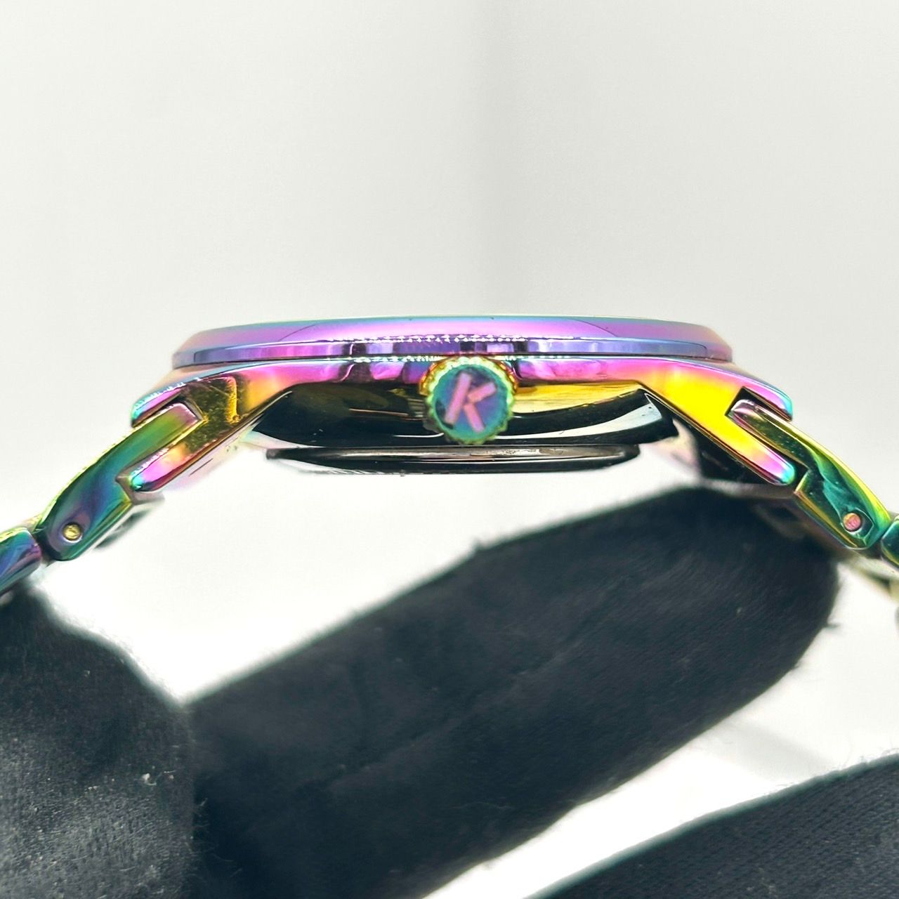 稼働品】KENZO ケンゾー タイガー 腕時計 N.96002M レインボー