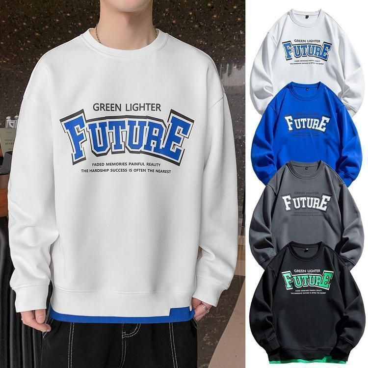 メンズ トレーナー クルーネック トップス 秋服 秋物トレーナー スウェット スエット きれいめ 2023 秋冬 新作