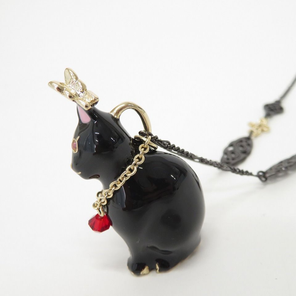 アナスイ ANNA SUI ネコ 黒猫 ネックレス 876763 - メルカリ