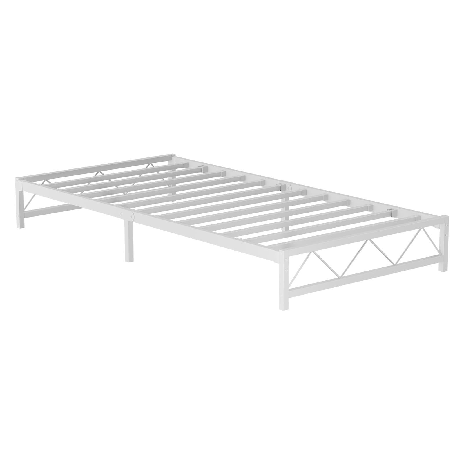 ベラクシー Beraxy ベッドフレーム シングル パイプベッド single frame メタルベッド 耐久性|防食|防錆|通気性 すのこベッド ロータイプ 組立簡単 工具付き ベッド下収納 脚付き 静音 頑丈 ホワイト