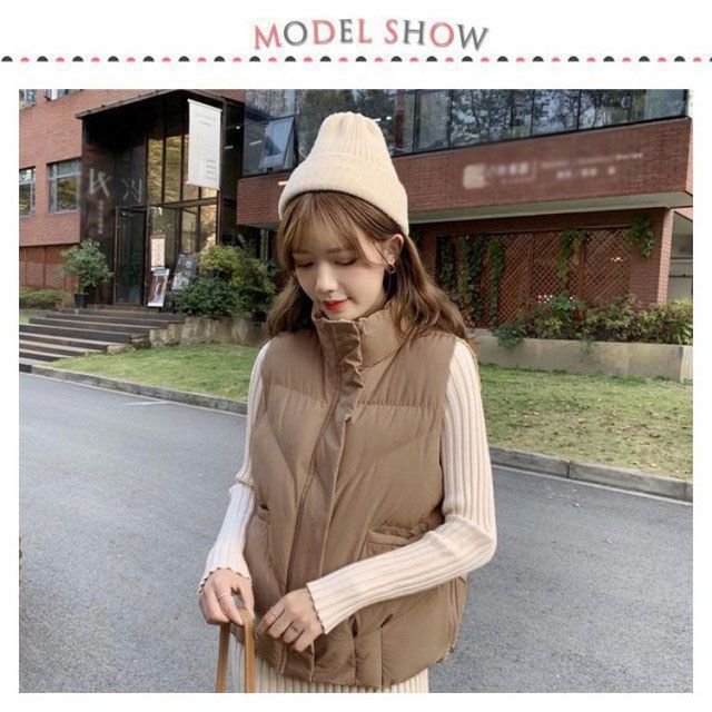 アウター おしゃれ 軽量 レディース ダウンベスト 秋冬 トップス ロング 中綿入り 羽織り おしゃれ ノースリブ 大きいサイズ 立ち襟 カジュアル 無地 防寒 暖かい 中綿 黒 白 20代 30代 mjx3797 NEXPOTALLINN_EU