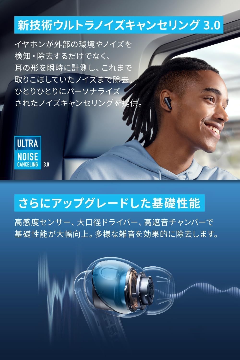 特価商品】Anker Soundcore Liberty 4 NC (Blueooth 5.3) 【完全