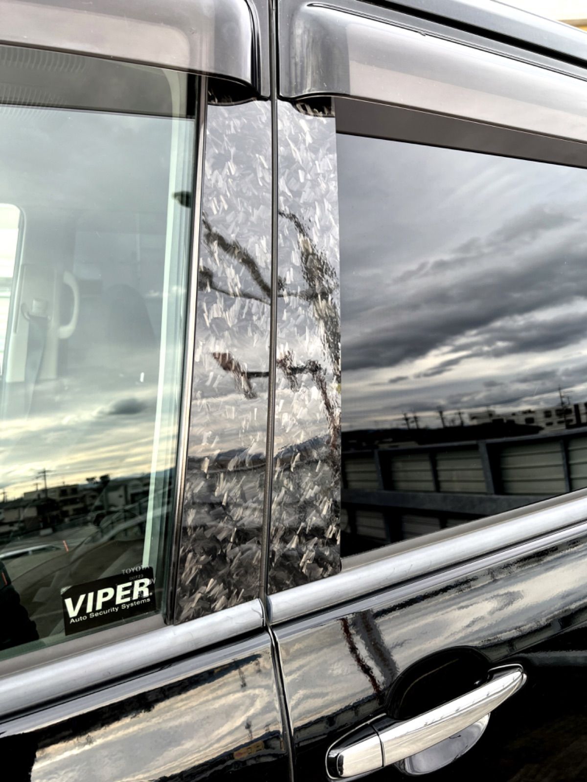 C26系 セレナ【リアルカーボン／平織り】ピラーガーニッシュ