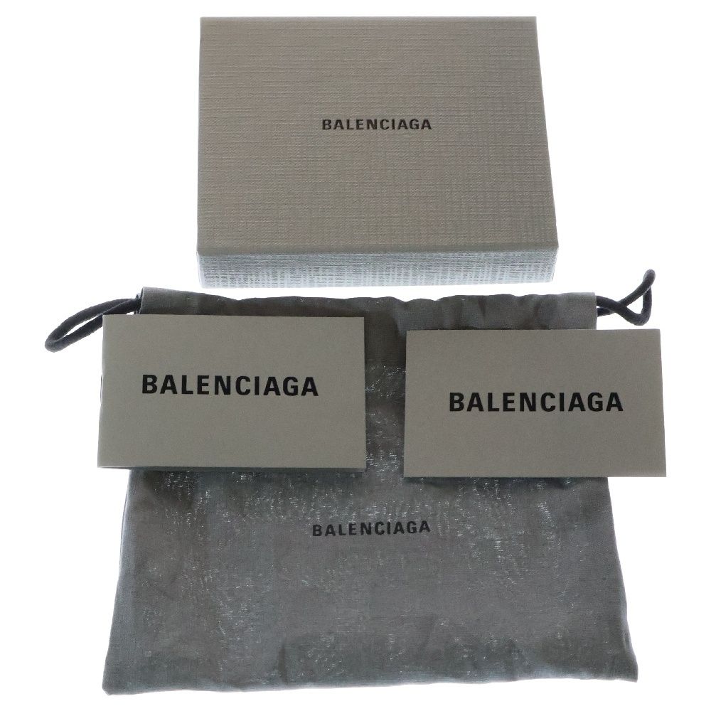 BALENCIAGA (バレンシアガ) グリッター ラメ カードケース シルバー 