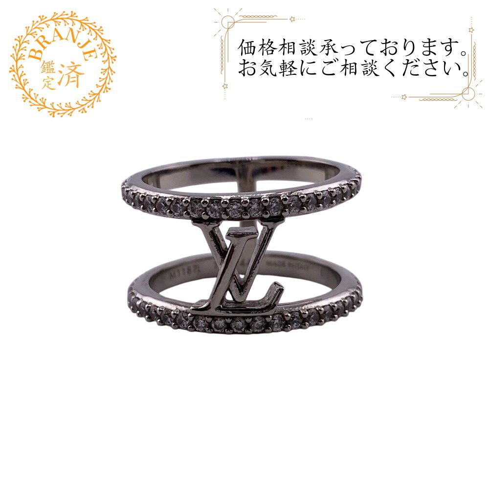 ５％OFF フォロワークーポン LOUIS VUITTON ルイヴィトン ルイヴィトン M1187L LVアイコニックストラス ラインストーン リング 指輪 ブランド アクセサリー ジュエリー ファッション シルバー ユニセックス