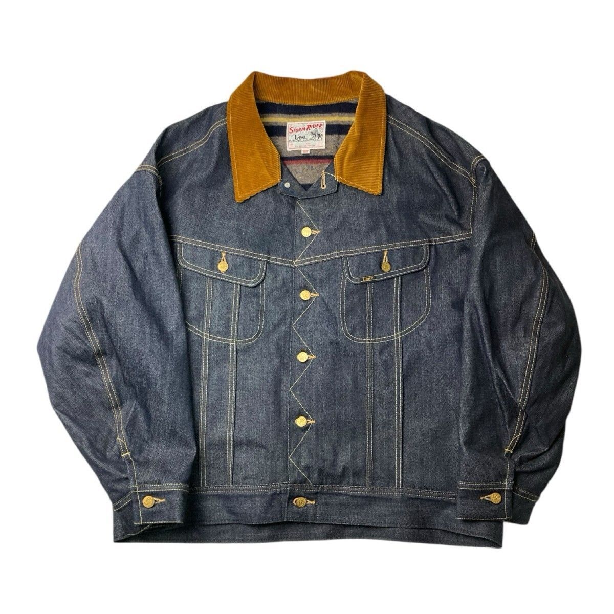 Lee)デニムボアジャケット Gジャン Lee × hacoコラボ 裏ボアデニム