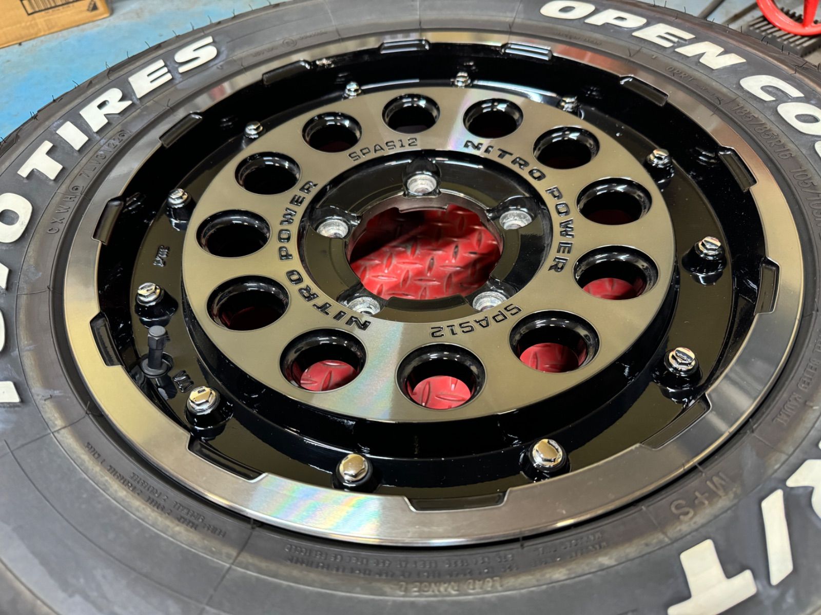 美品 マルカサービス MID ナイトロパワー ショットガン 15インチ 5.5j 