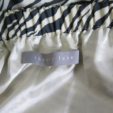 セオリーリュクス theory luxe Zebra Print Kanoa ロングスカート 038 ゼブラ柄 ライトベージュ ブラック 2sa6901 SIROKUMA-CORPORATION_COM