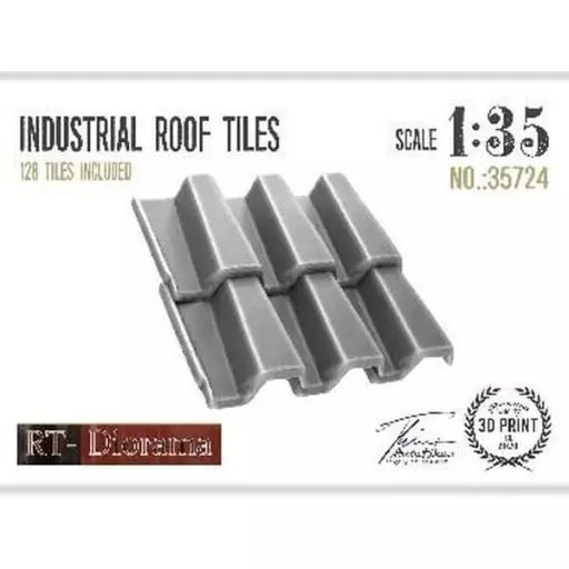 新品】プラモデル 1/35 工場の屋根瓦 [RTD35724] 新東株式会社