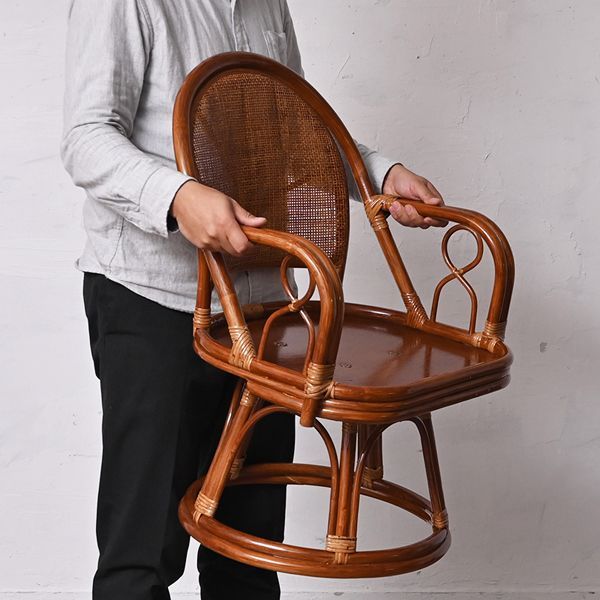 ★ラタン　回転　椅子　チェア　ヴィンテージ ラタン回転チェア［本体のみ］360°回転式チェア 椅子 2704 楽天市場