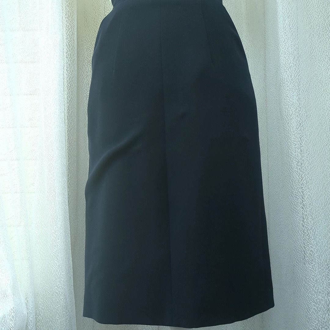 ヨーコチャン ワンピース ミディ丈 半袖 タイト ドッキング ハイ  