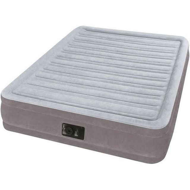 INTEX CPミッドライズ エアーベッド ACポンプ付き ダブル 電動ポンプ 災害対策 防災