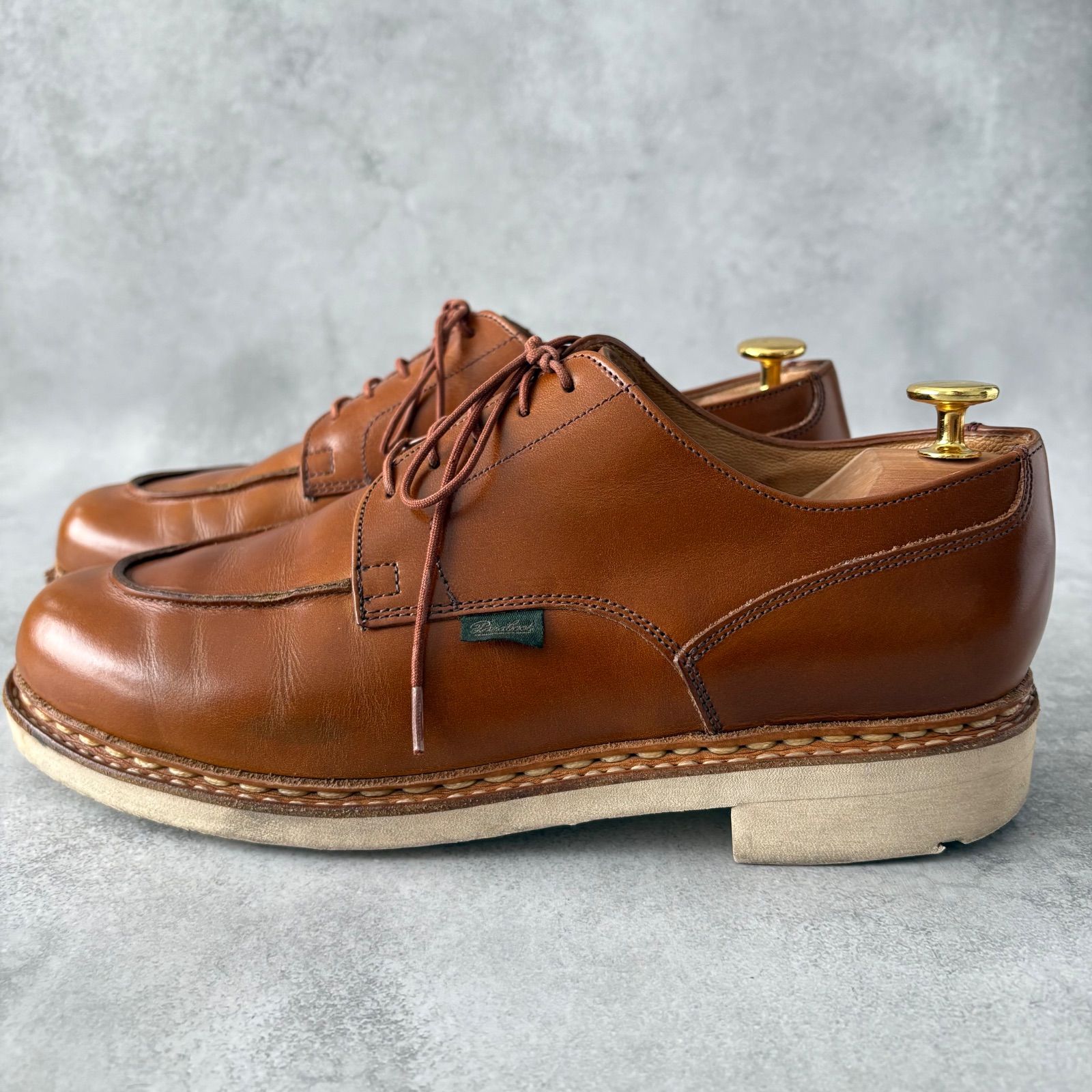 美品 パラブーツ シャンボード レザー モックトゥレザーシューズ ブラウン 8 Paraboot - CHAMBORD / TEX MARRON-LIS CAFE シャンボード
