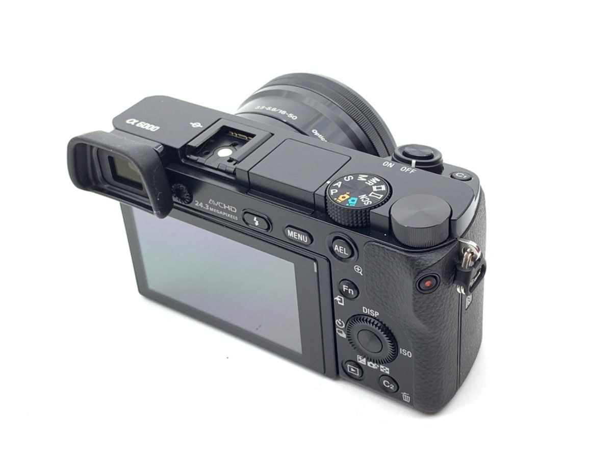 並品 ソニー α6000 パワーズームレンズキット ブラック ILCE-6000L B