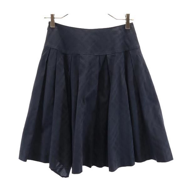 バーバリーブルーレーベル 三陽商会 チェック プリーツスカート 36