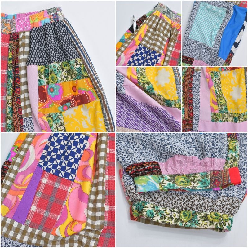 Remake リメイク ハンドメイド テキスタイル パッチワーク キルト  