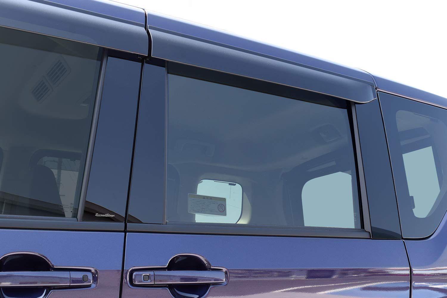 SecondStage セカンドステージ ピラーガーニッシュ 純正バイザー装着車 ピアノブラック SHN0186BLK