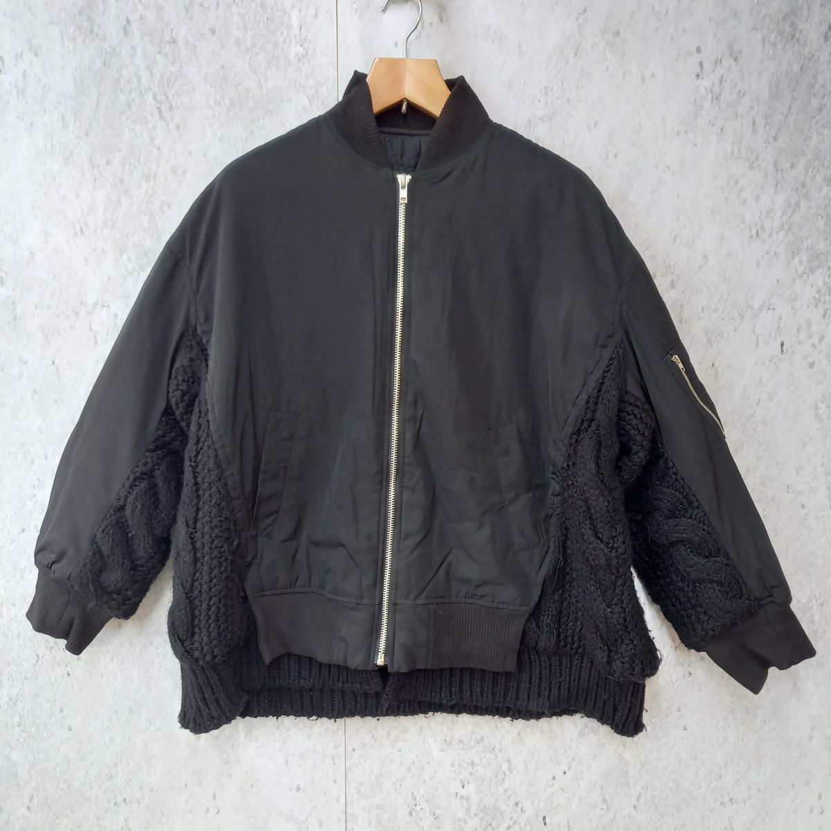 アンティカ【tree cafe】BIG MA-1ミリタリージャケット antiqua tree cafe アンティカ ツリーカフェ MA-1 ミリタリー