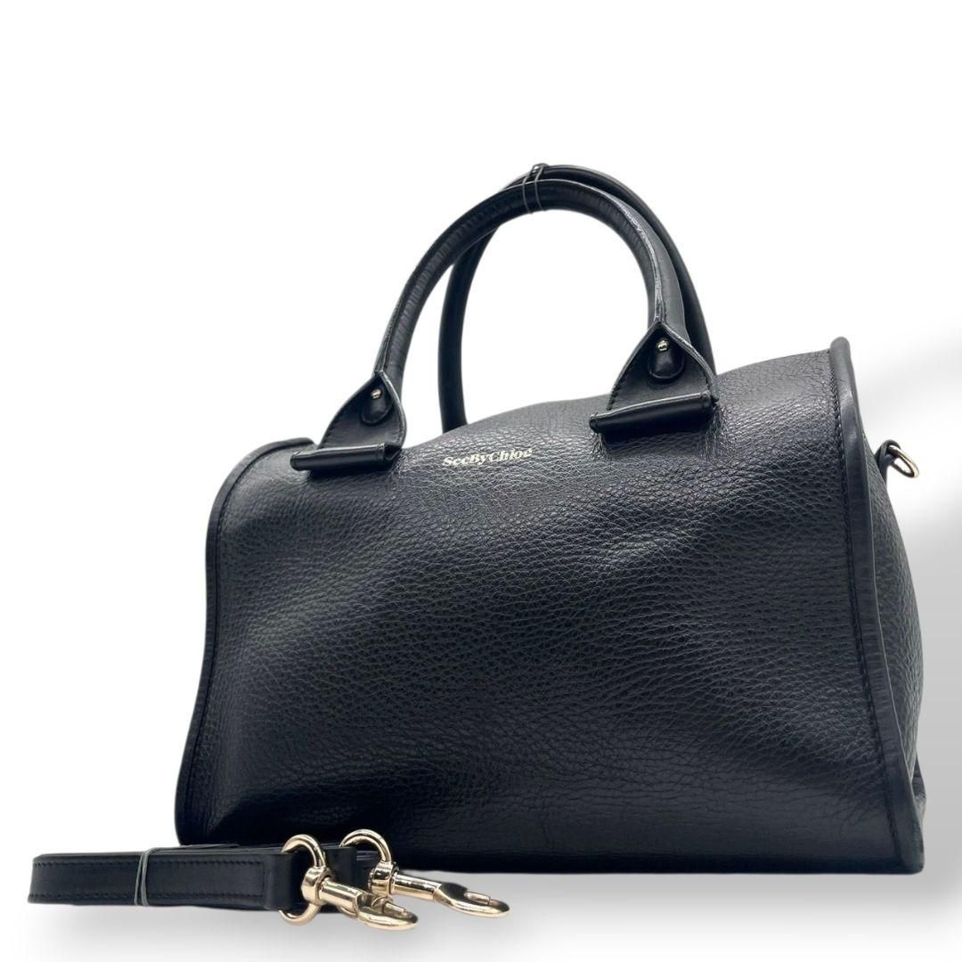 ロエベ【LOEWE】アマソナ50 ボストンバッグ アナグラム ブラック 楽天