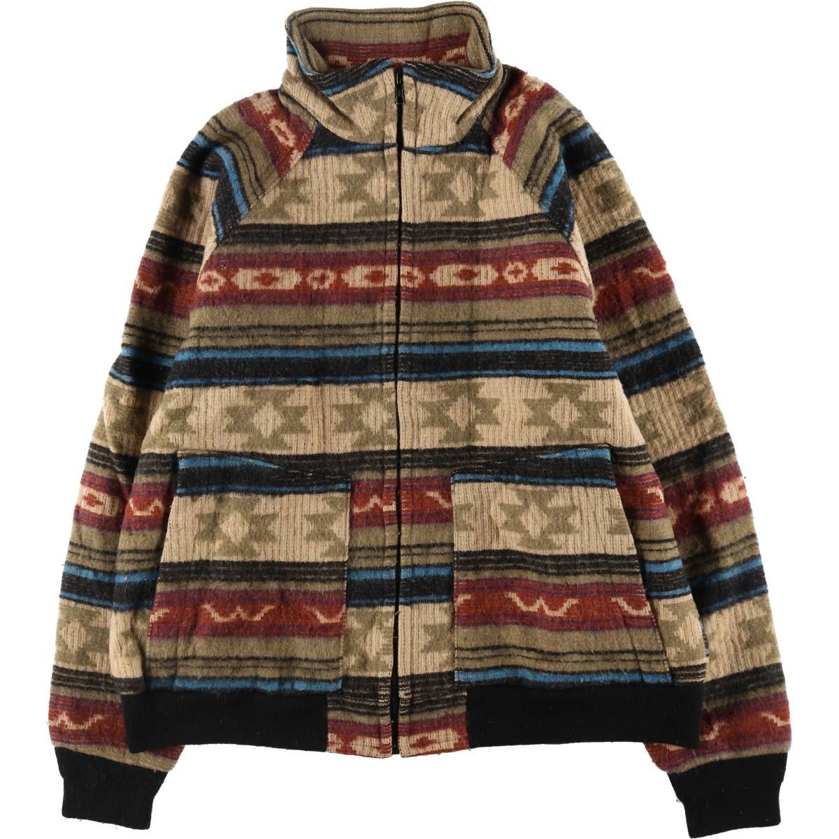 古着 80年代 ウールリッチ WOOLRICH ネイティブ柄 ウールブルゾン USA製 メンズL相当 ヴィンテージ/eaa507187