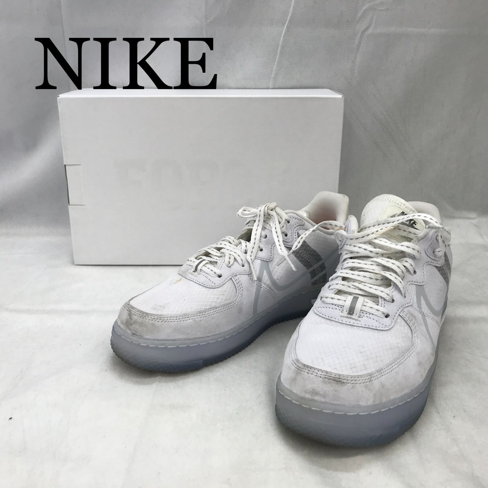 使用感あり NIKE Air Force 1 Low React QS CQ8879-100 エア