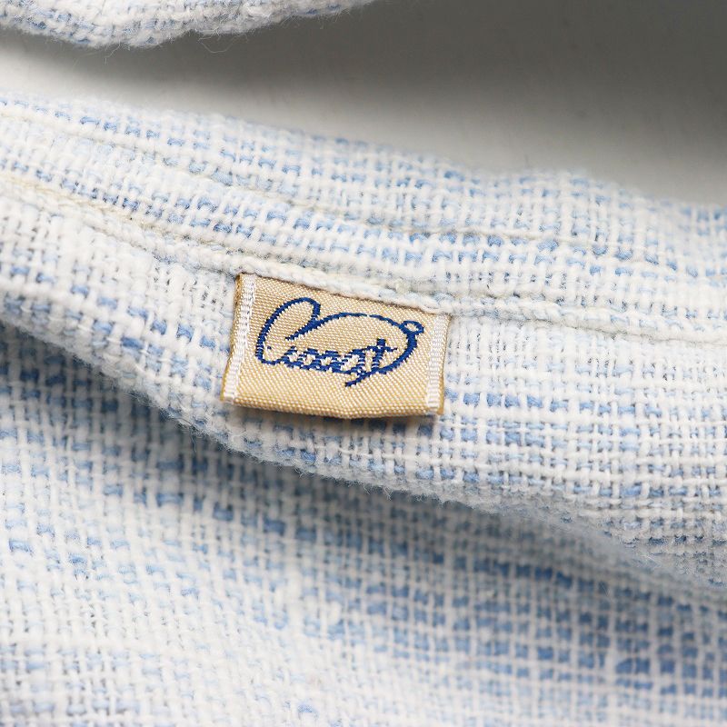 うさとのシャツ うさと USAATO 手織り 天然草木染め シャツ＼ライトブルー ブラウス