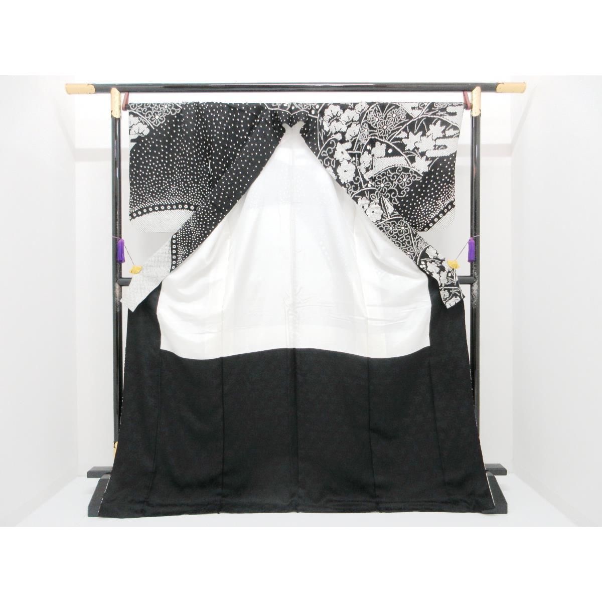 訪問着 総絞り 本疋田 身幅L寸 - メルカリ 