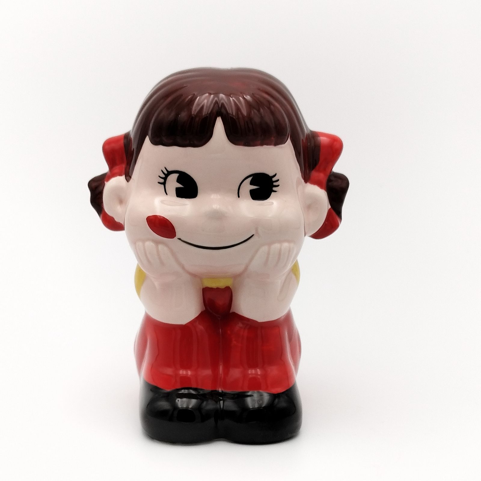 不二家 ペコちゃん 貯金箱 陶器製 - メルカリ