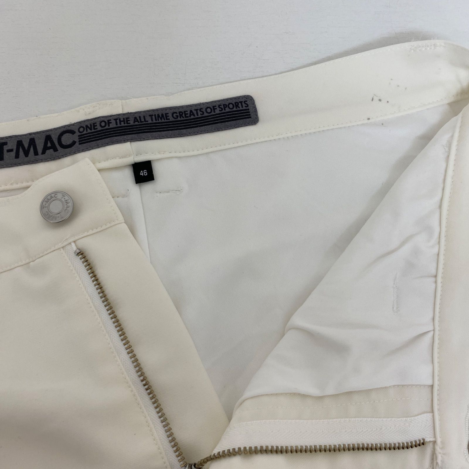 T-MAC ゴルフパンツ ホワイト/ブラック サイズ４８　未使用 T-MAC ゴルフパンツ ホワイト/ブラック サイズ48 未使用 楽天