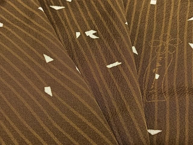 平和屋着物●世界的人形師 辻村寿三郎 ジュサブロー 訪問着 箔散らし 縞 暈し染め 正絹 AAAU8252zg