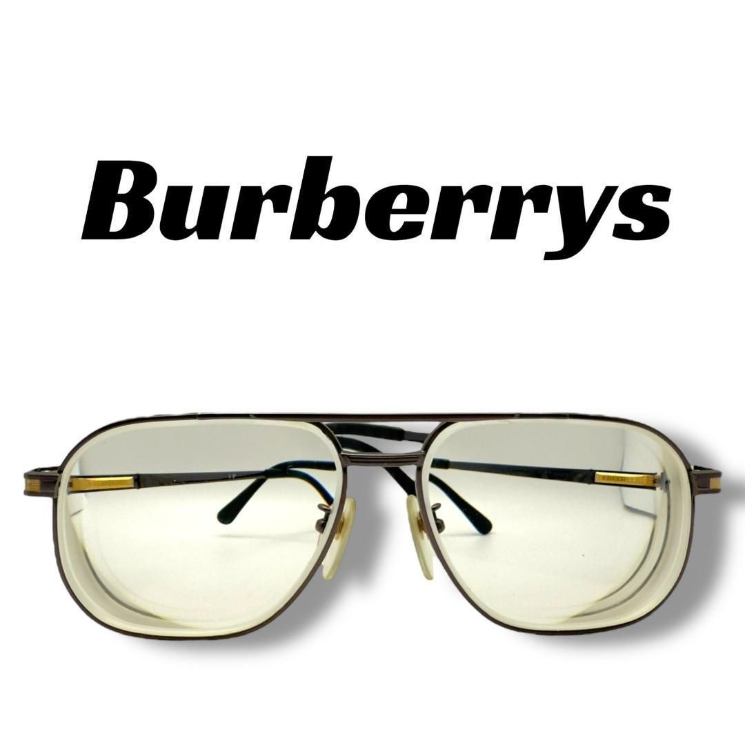 156】良品！バーバリーズ メガネ ブラウン系 - メルカリ