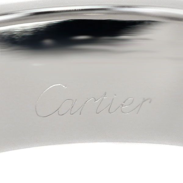 カルティエ ラブ リング K18ホワイトゴールド CARTIER #53 地金のみ 石  