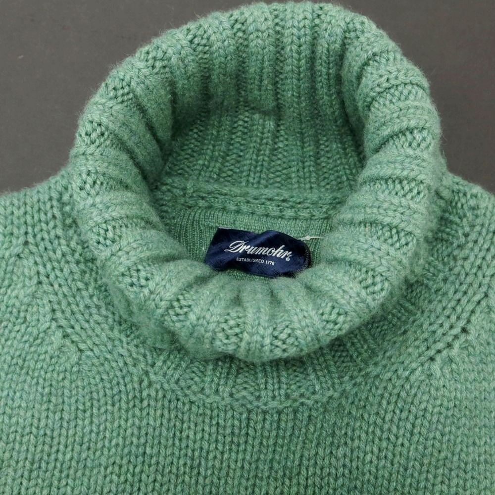 新品】ドルモア DRUMOHR ローゲージカシミヤ タートルネックニット  